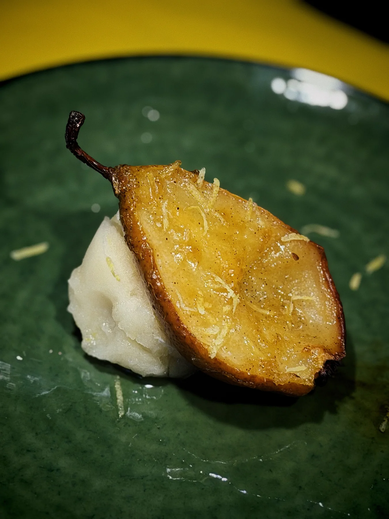 Baked Pears with Vanilla, Citrus + Ginger