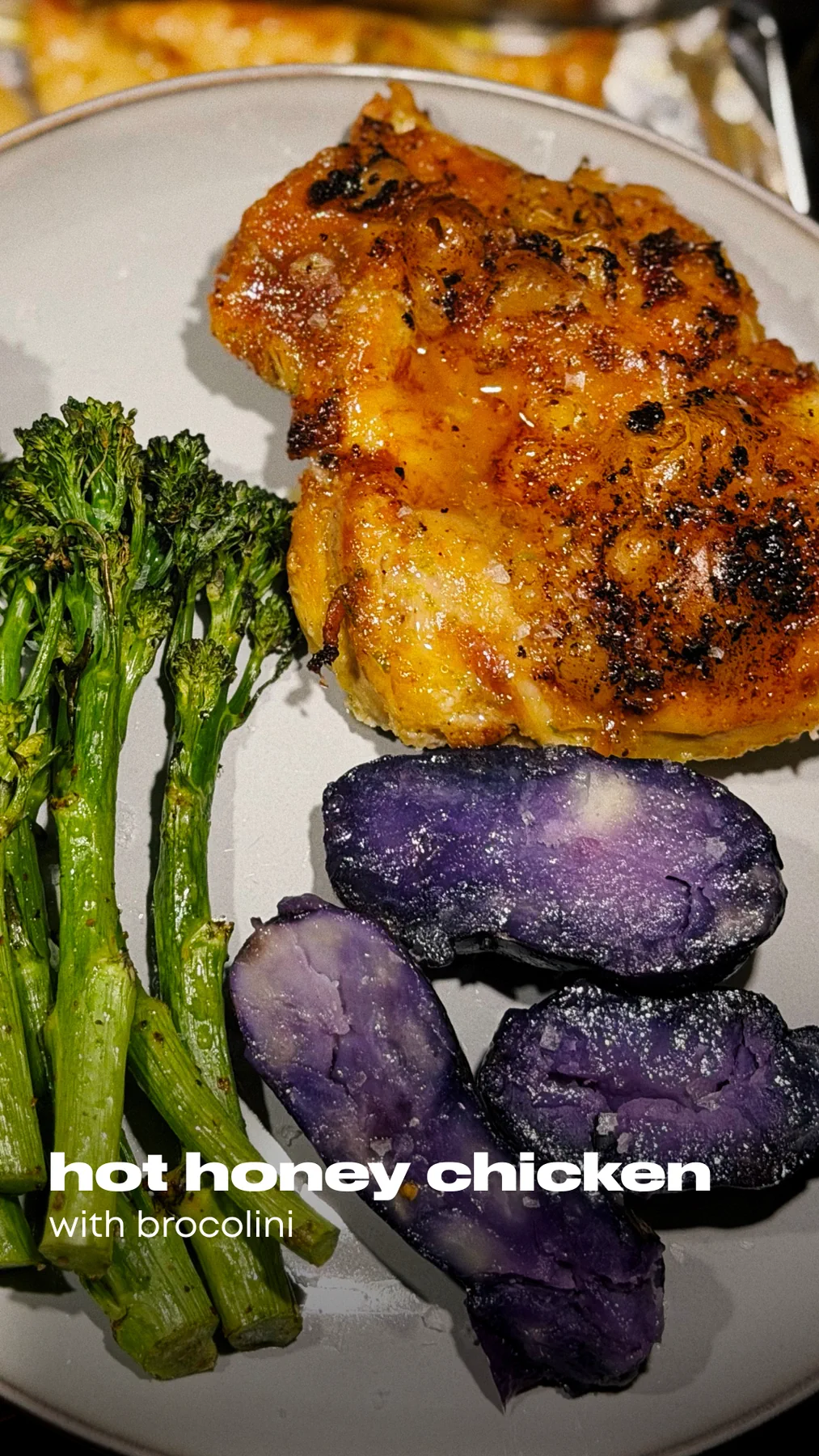 Hot Honey Chicken with Broccolini