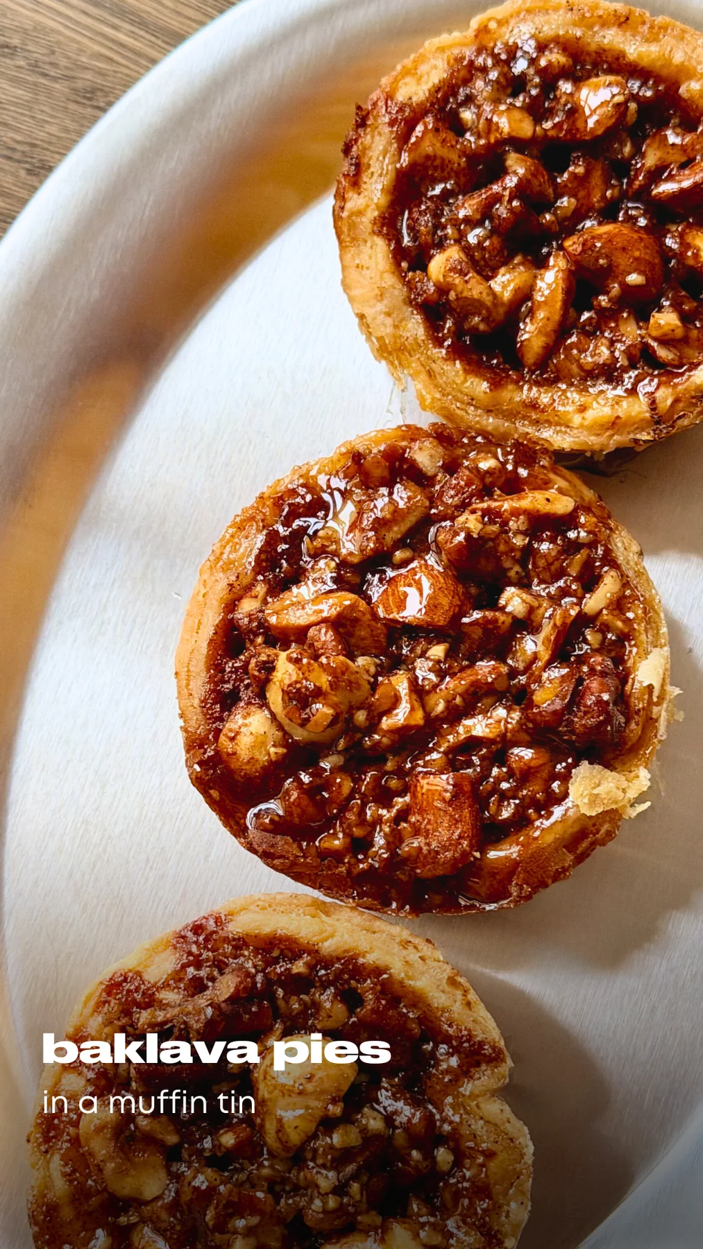 Muffin Tin Baklava Pies